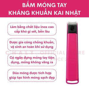 Bấm móng tay kháng khuẩn Kai Nhật Bản