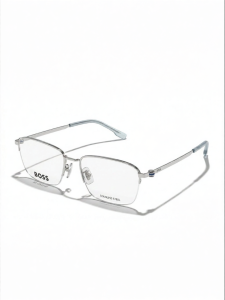 Hugo Boss | Business Half-Rim Metal Glasses Frame