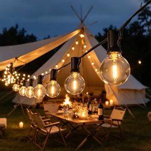 🔥24H SHIP🔥G40 ST38 Retro Vintage Bulb String Lights 8M 20M 30M Outdoor Wedding Restaurant Café Decoration
