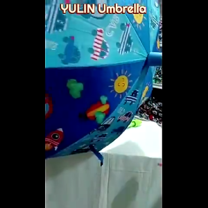 Umbrella for Kids Long Handle Umbrella UV With Cover Up Cartoon Character Umbrella Waterproof Sunshade Automatic Umbrella