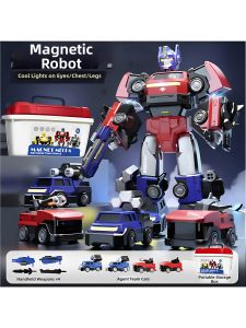 FUMENGLAN | Transformable Magnetic Robot Toy