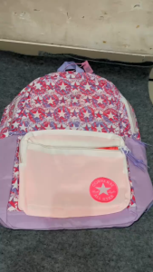 Tas Ransel Converse All Star Motif Bintang Pink Backpack - Converse Backpack Multifungsi Ransel Pria Dan Wanita Barcode Full Scan - Ransel Sekolah Kerja Dan Kuliah