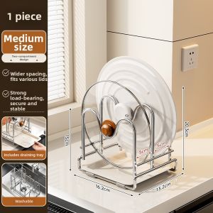 Kitchen Knife and Cutting Board Organizer Stainless Steel