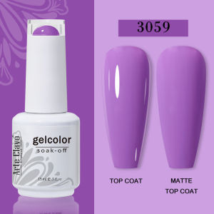 Arte Clavo 15ml 44 Colors Jelly Nude Gel Nail Polish Semi Transparent Summer Light Pink Peach Translucent UV Nails Art DIY Gel