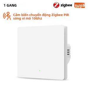 Tuya Thông Minh Zigbee Công Tắc Cảm Biến Con Người Nút Nhấn Điều Khiển Ánh Sáng Không Cần Tụ Điện Ứng Dụng Cuộc Sống Thông Minh Tương Thích Alexa Google Home