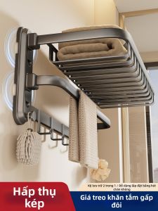 Giá Đỡ Khăn Không Cần Khoan Với Miếng Dán Hút Chân Không