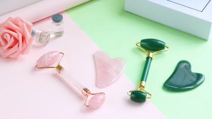 Miếng Đá tự nhiên Guasha Massage Mặt giúp thon gọn nâng cơ trẻ hóa làn Da Mặt Hiệu Quả
