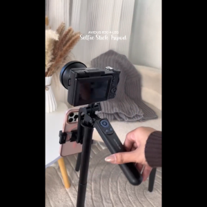 AVIDUS R30 Selfie Stick Quadruped Gimbal Stabilizer Camera Wireless Bluetooth Foldable With Fill Light