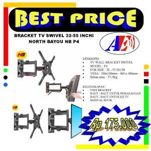 bracket LED TV North bayou NB P6 for led tv 45 - 80 inchi