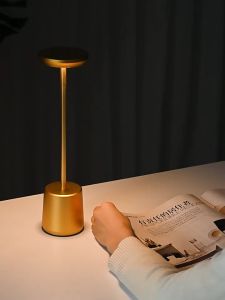 Lampu Meja Luxury Portable Led Usb Charge Baca Baterai Hias Belajar Rechargeable