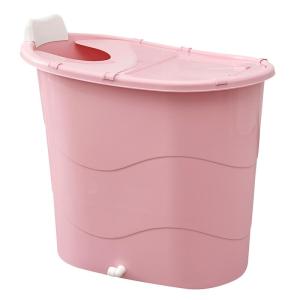 Thickened Plastic Adult Bath Tub Home Use Compact Bathroom Bathtub Full Body Bath Bucket Sitting Capacity for Adults