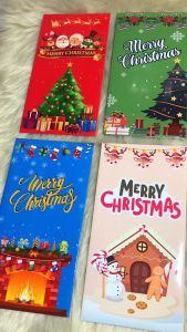 Christmas Money Envelope Long / Angpao / 5pcs Assorted Design in 1 Pack