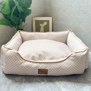 Kennel Summer Cool Nest Ice Silk Removable and Washable Bite-Resistant Pomeranian Corgi/French Bulldog Teddy Small Size Dogs Mattress Bed Ins