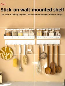 No-Drill Multipurpose Storage Rack Plastic