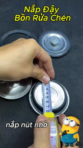 Nắp chặn đậy bồn rửa bát ron cao su lớn chậu rửa chén phụ kiện chậu rửa chén bát