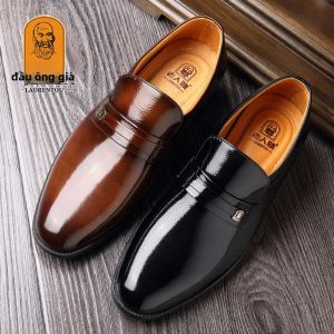 LAORENTOU | Giày Da Nam Cao Cấp Da Thật Mới Thu Phong Cách Công Sở Cưới