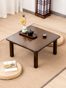 Modern Chinese Style Low Table Study Desk Bamboo Material Floor Sitting Floating Window Tatami Zen Tea Drinking Home Use Table