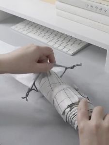 1PC Matte Translucent Plastic Bag Umbrella Storage Bag Reusable Portable Umbrella Drawstring Storage Cover Home Storage Organizer