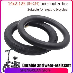 High Quality 14*2.125 Electric Bicycle Antiskid Tyre 14 X 2.125 54-254 Tyre Tube Fits Electric Scooters 14x2.125