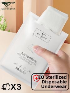 SEPTWOLVES | Disposable Cotton Mens Underwear Individual Sterile Pouch