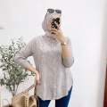 Atasan Wanita Salur Bahan Rayon Premium/Blouse wanita Terbaru/kemeja rayon Premium / Kemeja Rayon Oversized / Kemeja katun rayon / Kemeja Kantor / Blouse Wanita / Kemeja Murah/atasan wanita terbaru/ blouse wanita import/blus wanita. 