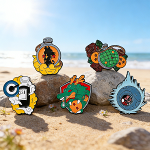 Bandai | Dragon Ball Enamel Pins Cartoon Metal Badges Kids & Friends Backpack Accessory Clothing Jewelry Gift for Anime Fans