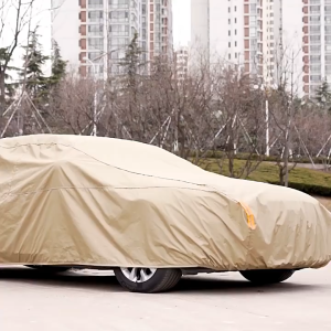 2025 ผ้าคลุมรถป้องกันล่าสุด ผ้าคลุมรถยนต์ หนา5ชั้น ไม่ติดสีรถ ทนพิเศษ กันรอย กันแดดUV 100% กันฝน เนื้อหนา นุ่ม ไม่ทำลายสีรถ ป้องกันความร้อนในรถยนต์