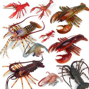 Kids Toy Artificial Animal Ocean Submarine Creature Model Lobster Tiger Shrimp Mantis Shrimp Crayfish Science and Education Cognition