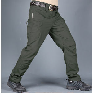 Bobby Cotton Tactical Pants Waterproof Mens Cargo Pants Overalls Trousers Casual Multi-pocket Pants IX7