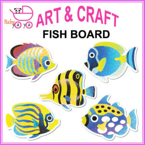 BabyYaya 5 in 1 Sand Art Fish Board Kit DIY for kids playtime funtime mainan kanak-kanak 沙艺 creativity toys educational toy artist sand art