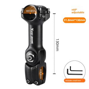 West Biking | Light Adjustable Bicycle Stem