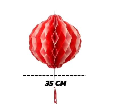 Lampion PVC Merah Putih 1 Pcs Ukuran 20 25 30 35 Cm Merah Putih Hiasan gantung 17 Agustus