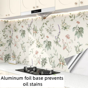 Kitchen Oil-proof Stickers Wall Fire-proof High Temperature-resistant Thickened Stove Tile Wall Waterproof And Moisture-proof Self-adhesive Wall Stickers