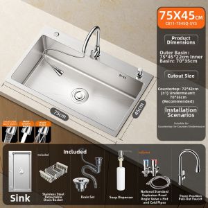 SHENYUAN | 304 Stainless Steel Kitchen Sink