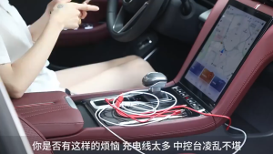 MicroPowerTech C2 4-in-1 Fast Car Charger with Dual Retractable Cables USB Type-C LED Display 360° Rotating Head for All Devices