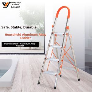 GUANGMANZHI | Foldable D-shaped Aluminum Alloy Ladder