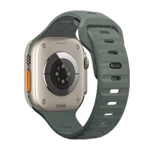 Silicone Sport Band for I watch Series 9 8 7 6 Se 5 4 3 for Apple Watch Ultra / Ultra 2 49mm Case Strap 40 41 42 44 45mm Rubber