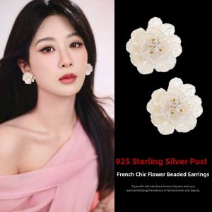 YICAN | Fresh French Floral Earrings S925 Silver