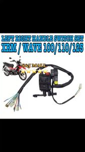 MOTORCYCLE LEFT AND RIGHT HANDLE SWITCH SET UNIVERSAL XRM/WAVE 100/110/125