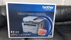 Brother MFC-L2700Dเครื่องศูนย์+ใหม่ มัลติฟังก์ชันเลเซอร์ 5 in 1 (Print/ Copy/ Scan/ Fax/ Pc Fax)FREE  หมึก+ดรัม พร้อมใช้งานมีระบบพิมพ์สองหน้าแบบอัตโนมัติ