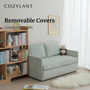 Cozylant Cookie Kid Sofa/Sofa Bed for Living Room / Day Bed / Floor Bed / Blue Yellow Cream / Multifunctional Sofa / Lazy Sofa for Study Room