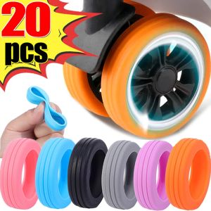 20pcs bánh xe hành lý bảo vệ Silicone bánh xe Caster Giày Bánh Xe bảo vệ bao gồm cho Vali du lịch va li ghế giảm tiếng ồn