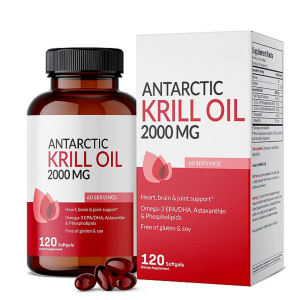 Dầu nhuyễn thể Antarctic Krill Oil 2000mg hộp 120 viên hàng chính hãng công ty