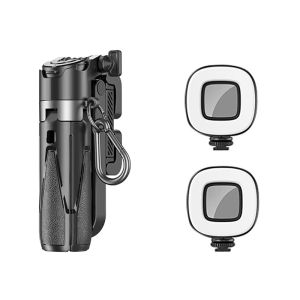 4-in-1 Selfie Stick Tripod Extendable Grip Phone Tripod with Detachable Remote Pocket Size for Vlog Livestreaming Photography