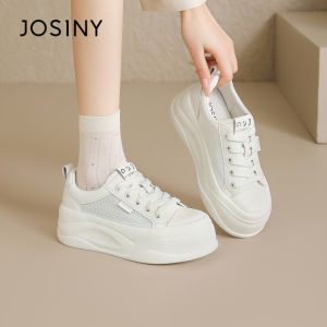 Josiny | Height-Increasing Lightweight Thick-soled White Shoes