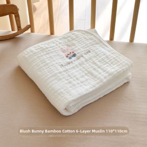 ANYOUBI | 6-Layer Bamboo Cotton Baby Bath Towel Blanket