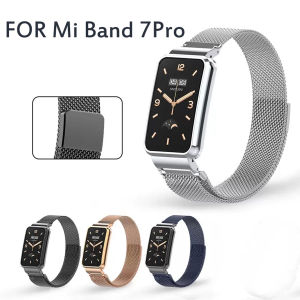 Metal Strap For Xiaomi Mi Band 7 Pro Replacement Wristband 7Pro Strap Metal Stainless Steel Bracelet New [Ready Stock]