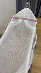 NEW ชุดเปลเด็ก มินิมอล M ผ้ารูระบายขาว M ผ้าระบายอากาศได้ดี ผ้ากว้างนอนสบาย