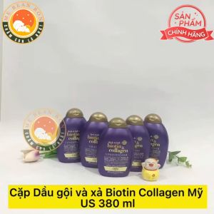 Cặp Dầu Gội Đầu Biotin 385ml Ngăn Ngừa Rụng Tóc Dưỡng Tóc Chống Khô An Toàn Cho Cả Mẹ Bầu Sau Sinh Nhập UK Hàng Chính Hãng