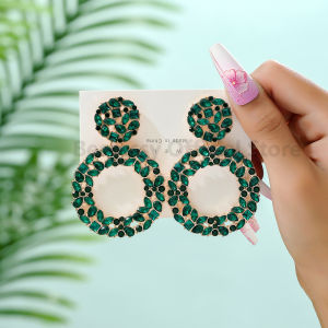 Round Full Crystal Luxury Big Dangle Earrings For Women 2025 New Fashion Girl Daily Party Collocation Ear Accessories Jewelry